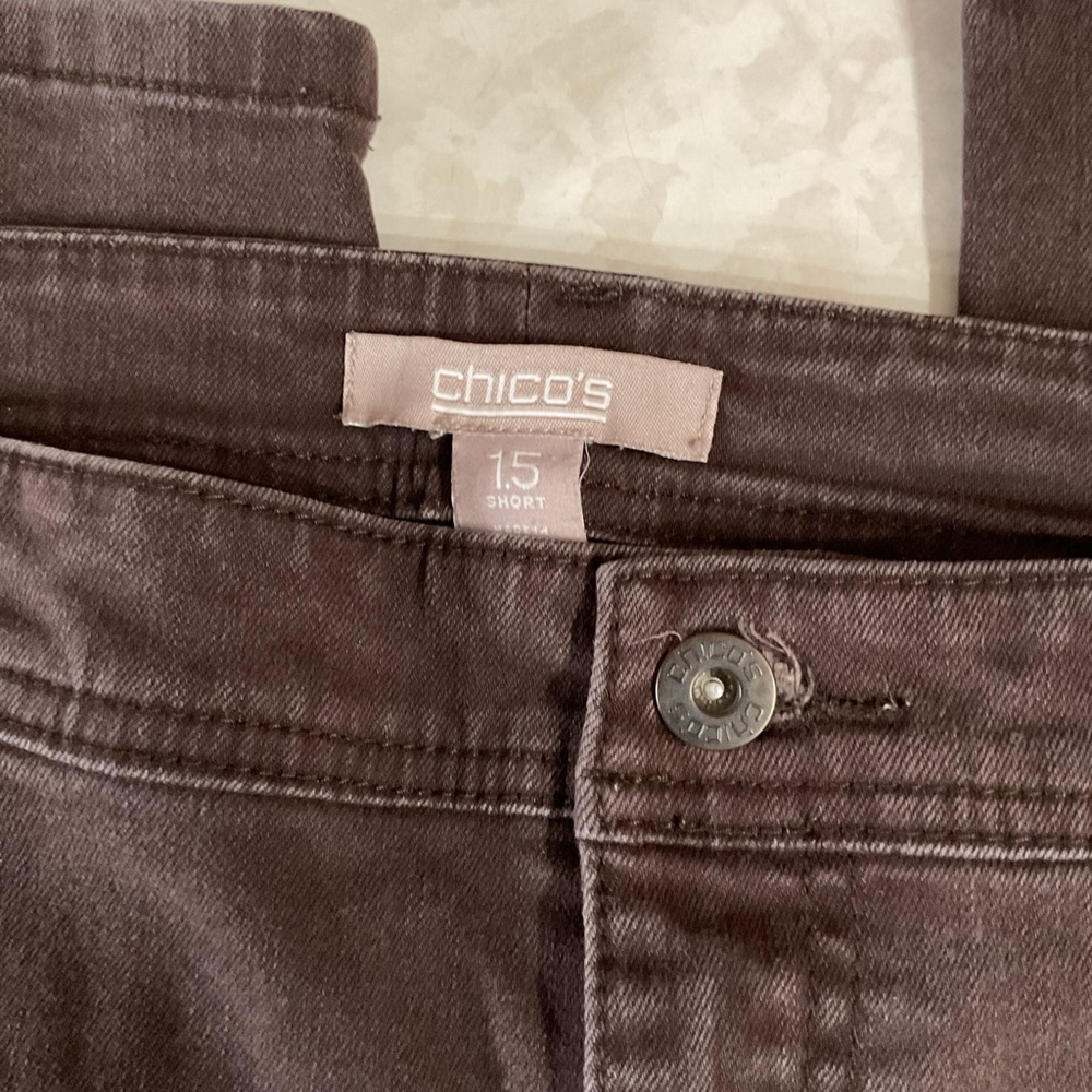 Chino’s women’s Brown Denim Jeans size 15 short - Picture 4 of 6